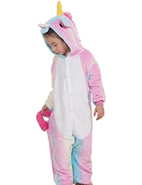 Nicetage Karneval Kostüm Kinder Cosplay Onesie Jumpsuits Anime Kostüm Pyjama Overall Schlafanzug Hausanzug
