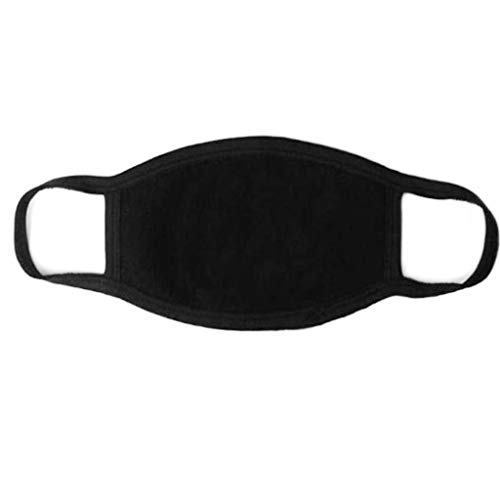 Lsy0123 - Maschera per bocca unisex, elastica, traspirante, lavabile, in cotone, anti polvere, anti fumo, riutilizzabile, 3 strati, perfetta per ciclismo, shopping, viaggi, attività all'aperto