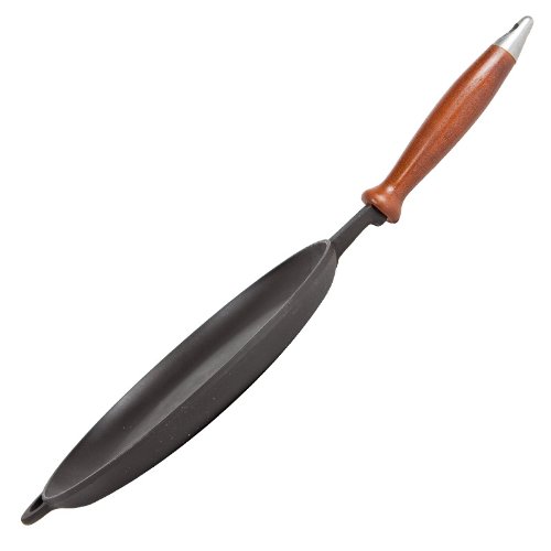 Crepespfanne Bratpfanne für Pfannkuchen aus Gusseisen Ø 20 cm. mit Holzgriff - 5