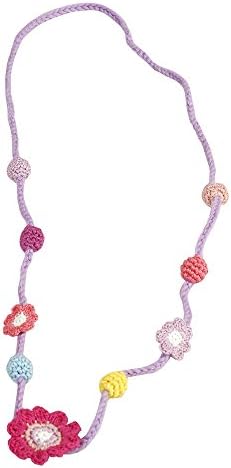 Sindibaba 12035 76 cm Crochet Necklace with Flower and Pearl