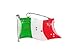 Produktbild Blinki LED Anstecker Blinky Brosche LED Pin Button viele Motive, wählen:Flagge Italien 102