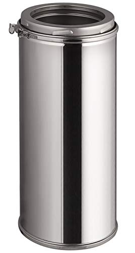 Preisvergleich Produktbild Edelstahl Schornsteinverlängerung - Doppelwandiges Schornsteinrohr in allen Längen und Durchmessern (Ø 130mm, 500mm)