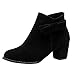 Produktbild NMERWT Damen Plateau Stiefeletten Absatz Ankle Boots Herbst High Heels Schuhe mit Reißverschluss Damenstiefel Mode Dick Mit Reißverschluss Stiefeletten Bogen High Heel Schuhe