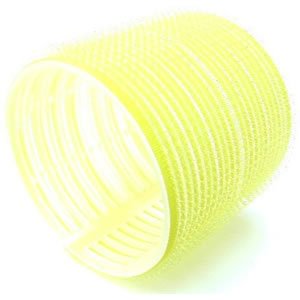 Hair Tools Velcro Cling Hair Rollers - Jumbo Yellow 66 mm x 6