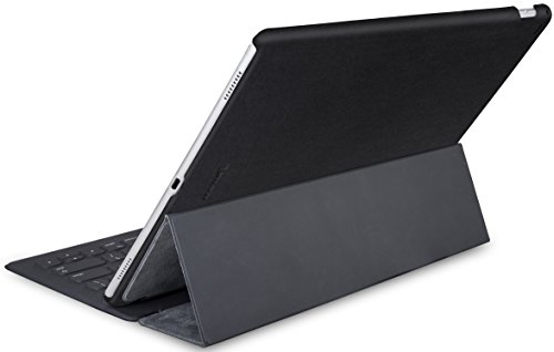 StilGut Cover, Hülle aus echtem Leder für Apple iPad Pro 12,9″ 2015, Backcover passend auch mit Smart Keyboard, Schwarz Nappa - 6