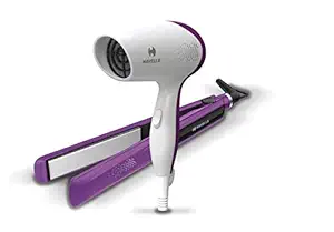 Havells HC4025 Limited Edition Styling Pack Combo (1200 W Dryer + Straightener (Purple)
