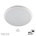Produktbild VBLED® Profi LED Deckenleuchte, Wandleuchte, Deckenlampe 18W, Bewegungsmelder, 3000K warmweiß, 230V IP54 wassergeschützt– vollflächige Ausleuchtung (18W Classico mit Sensor)