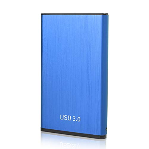 Preisvergleich Produktbild Externe Festplatte 1tb USB 3.0 Externe Festplatte für Mac,PC,PS4,Xbox,Chromebook, Laptop,Xbox360 (A 2TB, Blau)