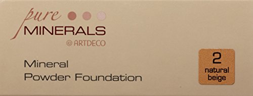 Artdeco Make-Up femme/woman, Mineral Powder Foundation Nummer 2 Natural beige (15g), 1er Pack (1 x 15 g) - 5