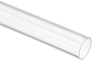 TOP-VIGOR Silicone Tube 6mm ID x 8mm OD 1m / 3.28ft Length, Flexible Silicone Rubber Tubing Water Air Hose Pipe for Pump Transfer Clear