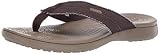 Material de la suela: EVA Crocs Santa Cruz Canvas Flip Men, Zapatos de Playa y Piscina para Hombre, Marrón (Espresso/Khaki 22y), M10, 43/44