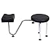 FDS Gas Lift Adjustable Pedicure Stool Manicure Nail Tattoo Foot Leg Rest Chair Work Station