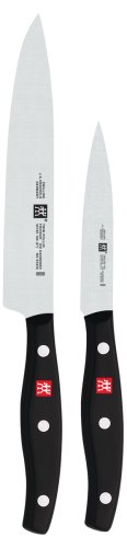 Zwilling Twin Pollux Messerset, 2-tlg., 420 x 95 mm (Rostfreier Spezialstahl, Zwilling Sonderschmelze, genietet, Vollerl, Kunststoff-Schalen) schwarz