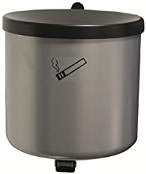 TKG Tilting Wall-Mounted Ashtray Rondo Senior Nickel Silver