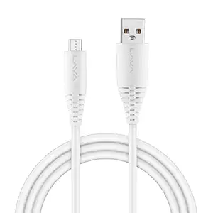 Lava Elements D2 2A Fast Charging Speed Micro USB Data Cable, white, regular