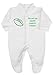 The Bees Tees Me and my Daddy support Ireland Rugby Babygrow / Sleepsuit White 3-6 months
