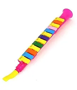 SHRUN CRAFT ND BEAUTY Plastic Mouth Organ Musical Flute Instrument 13 Key Melodica Piano Toy for Kids, Babies,Childerns | Multicolour (Pack of 1)