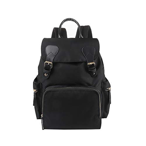 Preisvergleich Produktbild XNBZW Rucksack Mummy Stilltasche Große Kapazität Windel Aufladbare Baby Tasche Reiserucksack Black1