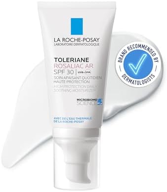 La Roche-Posay, Toleriane Rosaliac AR, Idratante SPF30 Anti-Rossore, Lenisce e Protegge, Frazione Probiotica, Senza profumo, Pelle sensibile con tendenza alla couperose, tendente alla rosacea, 50 ml