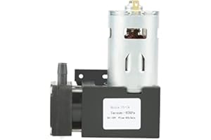 FTVOGUE Pompa a vuoto senza olio DC12 V 42 W Mini spazzola pistone pompa a pressione flusso 40 l/min