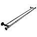 Produktbild Gardinenstangen-Set für Doppelvorhangstangen, Größe (zusammengebautLänge: 120 cm, Max. Länge: 210 cm