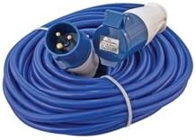 CED SEL1425/240 Blue Arctic Cable Reel c/w Plug & Connector 16A 2.5mm² x 14m 240V