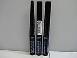 Con fórmula de vinilo negro 3 x Loreal Super Liner Black Lacquer - Delineador de ojos líquido negro vinilo resistente al agua 3 unidades