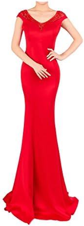 JR INTL Women's Sexy V-Neck Shinning Sequins Evening Party Maxi Dresses Bridesmaid Dresses Prom Gown