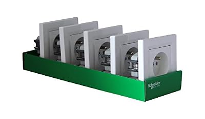 Schneider Electric SC5EPH2823221 Asfora Lot 5 Prises de courant avec terre/encastrable complet