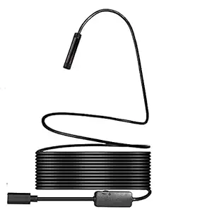 BabyTiger Waterproof Endoscope Mini HD Camera Snake Tube 7 mm Lens USB Inspection 6 LED Borescope Camera with 1.5 m Wire for Android Phone PC & Notebook Security Camera
