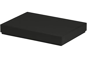 Rössler Papier 13521453701 - Boxline cartonné rectangulaire, convient pour DIN A5, noir, 1 pièce