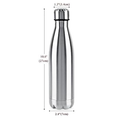 OUTAD Bouteille D'eau, Bouteille De Boisson & Bouteille Isotherme - En Acier Inoxydable à Double Paroi - Gourde + Gourde Sport - 24 Heures Froide Et 12 Heures Chaudes - 500 ml - Parfaite Pour Le Sport, Bouteille Isolante Et Bouteilles D'eau Quotidienne