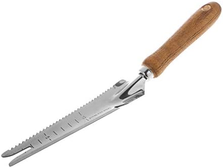 Tandou Stainless Steel Long Sawtooth Shovel Garden Plant Transplanting Hand Tool Widger