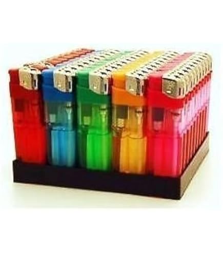 Briquet Jetable Transparent LED X 5 - 2,00