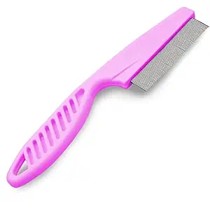 SunGrow Grooming Comb for Dogs and Cats, 7.2 Inches, Find and Remove Uninvited Guests, Light-Weight and Easy to Hold, Doesn?t Pull Hair, Sturdy Accessory & Great Bonding time with Your Pet, 1pc