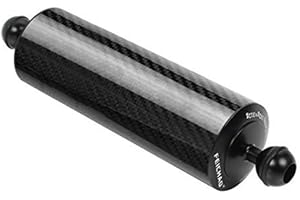 FEICHAO D60mm Diving Photography galleggiante galleggiante lampada acquatica braccio 108g - 584g 1inch Dual Ball 5/8/10/12" fotocamera subacquea versione aggiornata (25,4 cm -447g, nero)