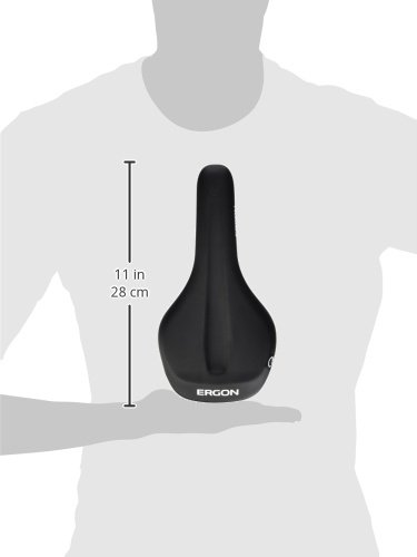 Ergon Sillín de Bicicleta Uni SMA3-M, Negro, M. - Ergon