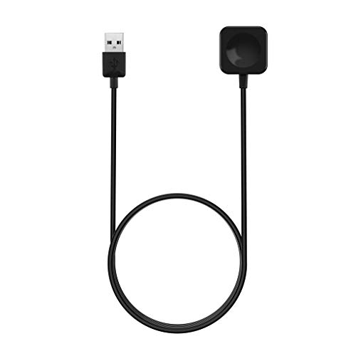 Preisvergleich Produktbild Happysdh Drahtloses Ladegerät Smart Watch Magnetisches drahtloses Ladegerät Silikonoberfläche Kratzfeste drahtlose Ladestation Sportuhr Schnellladegerät Kompatibel Apple Watch Serie 5 (schwarz)