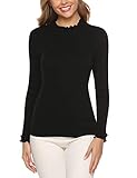 Sykooria Damen Rollkragenpullover Turtleneck Knit Elegant Classic Tops