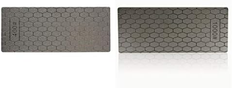 FLAMEER 2Pcs Single Side Diamond Sharpening Stone Grind Kitchen 400 1000 Whetstone