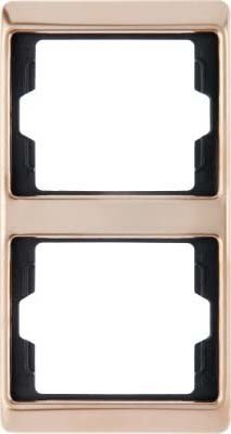 Preisvergleich Produktbild Hager ARSYS Rahmen 2 Elemente Vertikale Kupfer