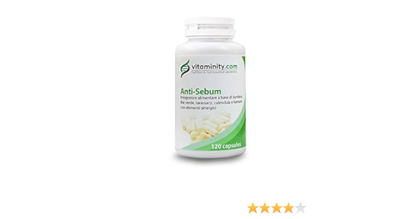 Vitaminity Anti Sebum Complement Alimentaire Qui Contraste Efficacement La Production Excessive De Sebum Et Les Phenomenes Cutanes Connexes Amazon Fr Beaute Et Parfum