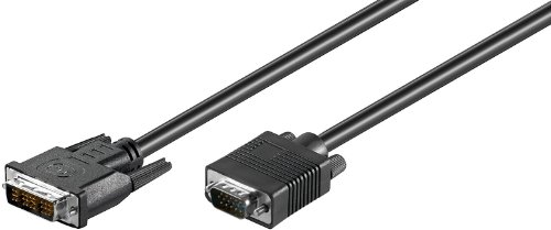 Wentronic DVI-I/VGA Kabel (DVI-I (12+5) Stecker auf 15 polig HD-Stecker) 3 m (2 Stück)