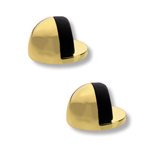 2 Stk. Burg Wächter Boden - Türstopper Oberfläche Messing poliert TSB 2145 MP SB (2 Stück)