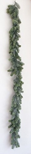 Künstliche TANNENGIRLANDE, GEEIST ca 180 cm (170 cm). Mit 168 Tannen- Trieben. GEFROSTET - 2