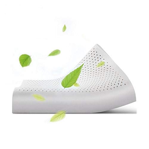 MaxHome Almohada Viscoelastica de Látex Natural para niño. Se adapta a la forma del cuello. tamaño 40 cm x 26 cm x 6 cm.