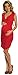 Happy Mama Women's Maternity Cross V-Neckline Dress. Easy Breastfeeding. 045p (Red, 10)