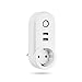Produktbild Teepao WiFi Steckdosen, 2 USB Ports 1 EU Steckdose Timer Smart Socket Switch Steckdose Funktioniert Alexa und Google Home, Sprachsteuerung Oder Smart Control von Smartphone, EU-Stecker