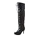 Produktbild Sonnena Lederstiefel Sexy Damen High Heel Wasserdichte Plateau Boots Schuhe mit Absatz Bequem Overknee Langschaftstiefel Mittelrohrstiefel Damenstiefel Stiefel 8cm 35-43