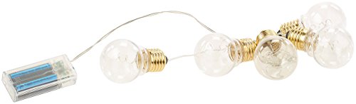 Lunartec Party- & Deko-Lichterkette, 5 LED-Glühbirnen, Batteriebetrieb, 150 cm - 3